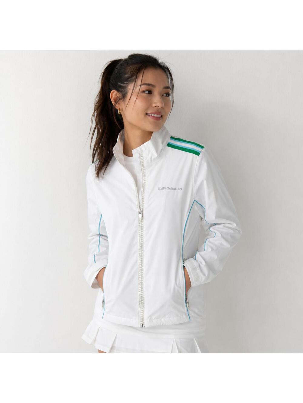 BMW Golfsport White Full Zip Lightweight Golf Jacket Women’s Small NWT
